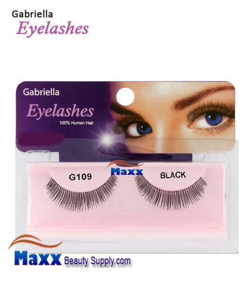 1 Package - Gabriella Eyelashes Strip 100% Human Hair - G109